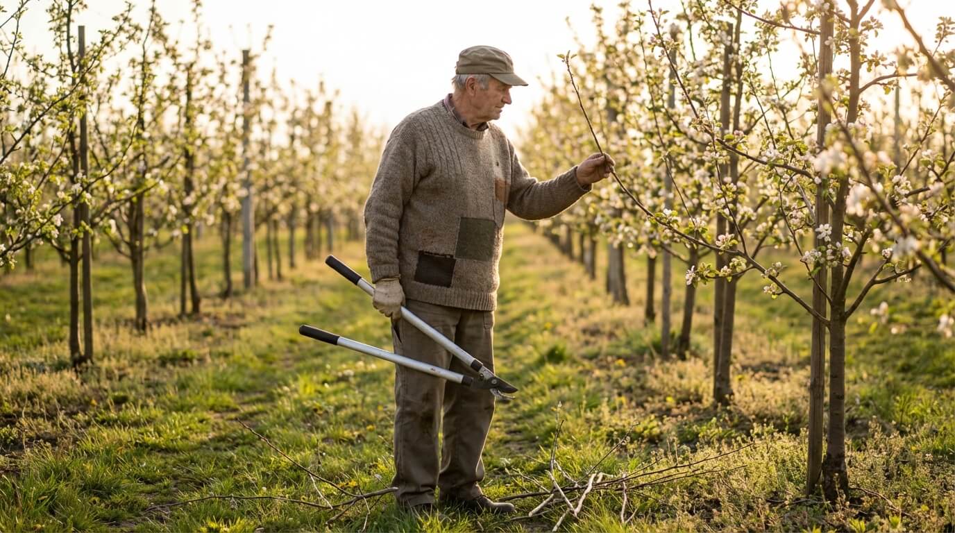 Jarní řez jabloní: Průvodce pro bohatou úrodu