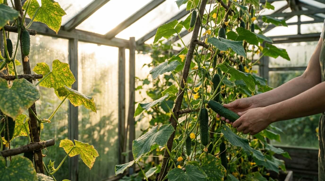 Proč žloutnou listy okurek? Kompletní průvodce záchranou